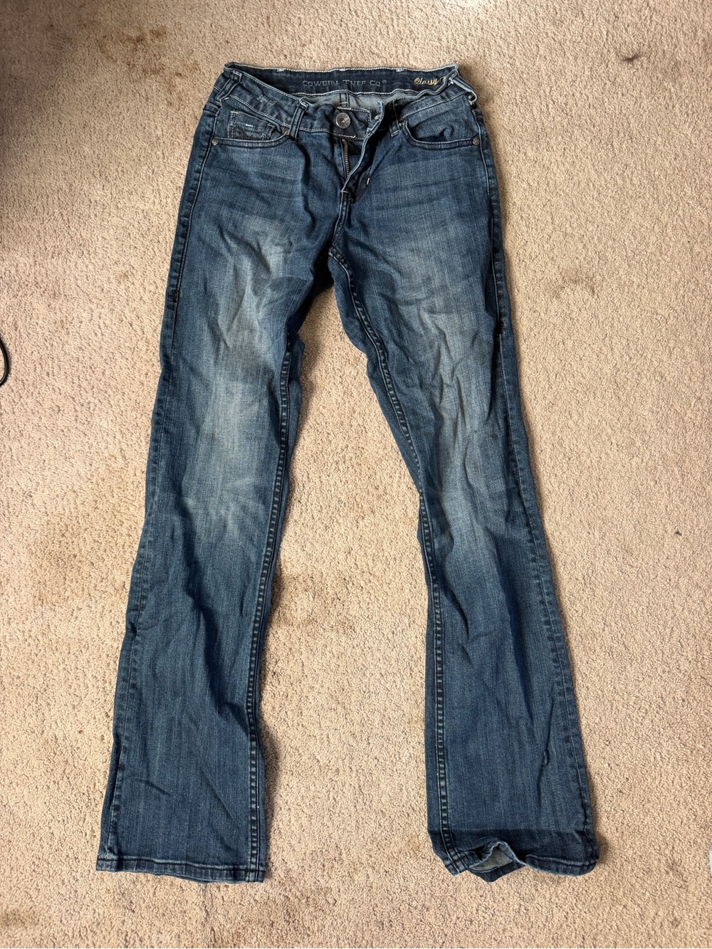 Cowgirl Tuff Women's Bootcut Jeans - Medium Blue Wash